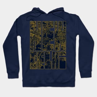 New Delhi, India City Map Typography - Gold Art Deco Hoodie